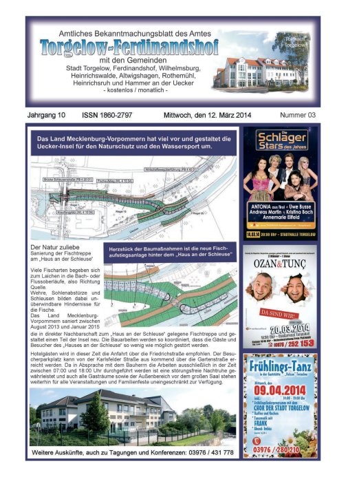 Titelseite amtliches Bekanntmachungsblatt