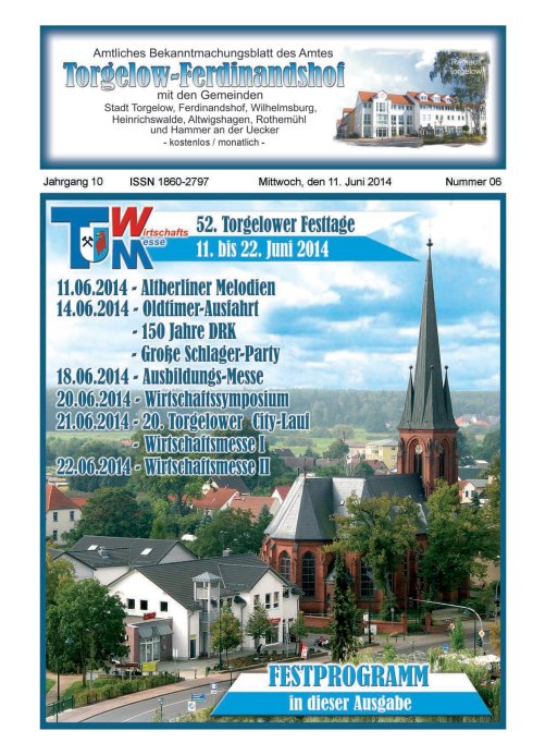 Titelseite amtliches Bekanntmachungsblatt