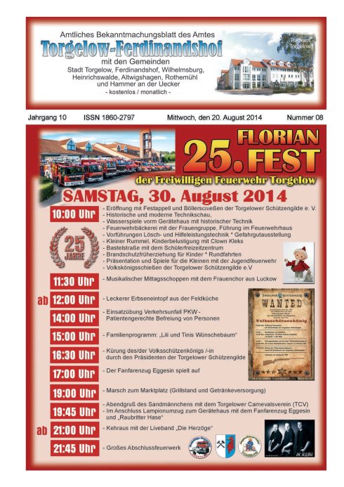 Titelseite amtliches Bekanntmachungsblatt