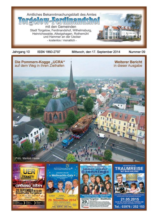 Titelseite amtliches Bekanntmachungsblatt