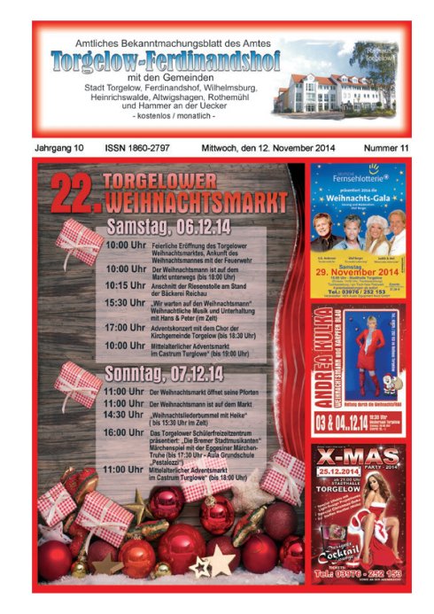 Titelseite amtliches Bekanntmachungsblatt