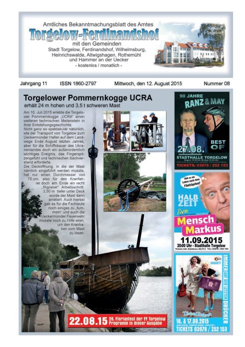 Titelseite amtliches Bekanntmachungsblatt