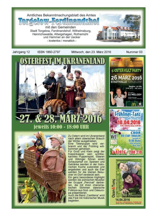 Titelseite amtliches Bekanntmachungsblatt