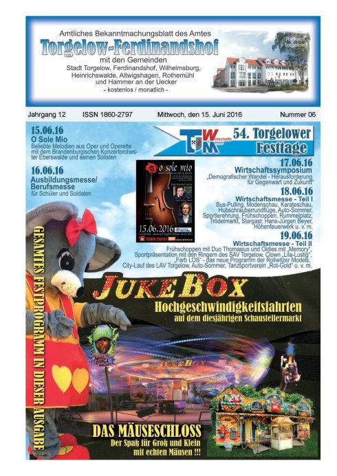 Titelseite amtliches Bekanntmachungsblatt