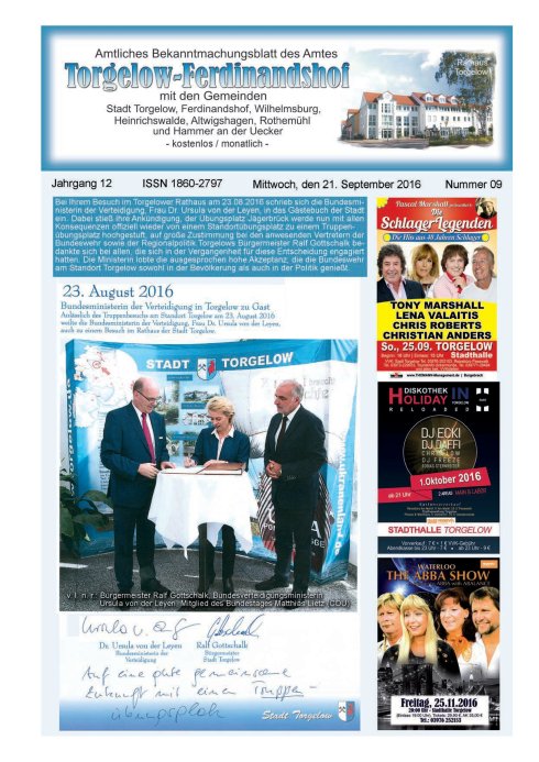 Titelseite amtliches Bekanntmachungsblatt