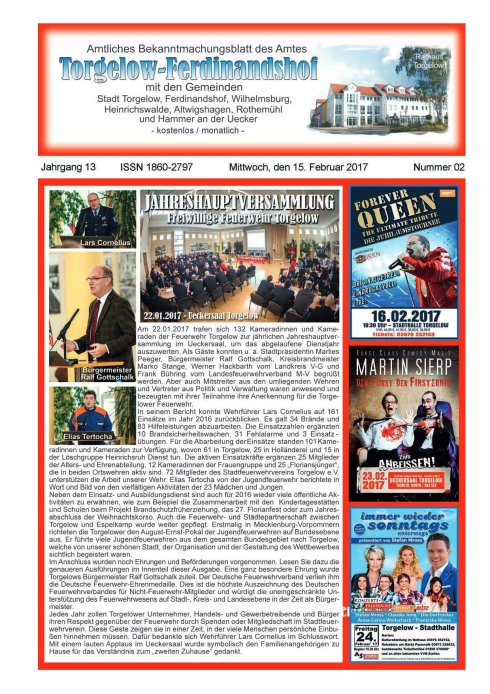 Titelseite amtliches Bekanntmachungsblatt