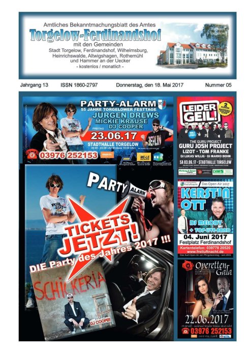 Titelseite amtliches Bekanntmachungsblatt