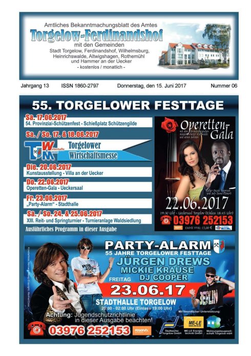 Titelseite amtliches Bekanntmachungsblatt