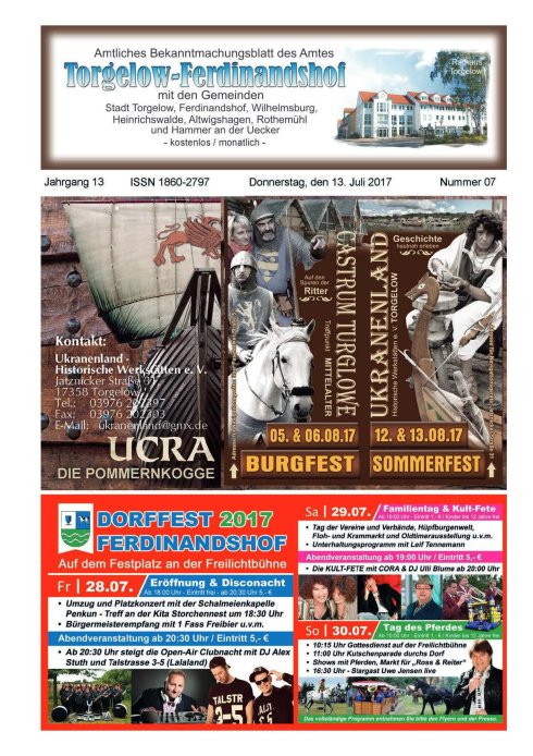 Titelseite amtliches Bekanntmachungsblatt