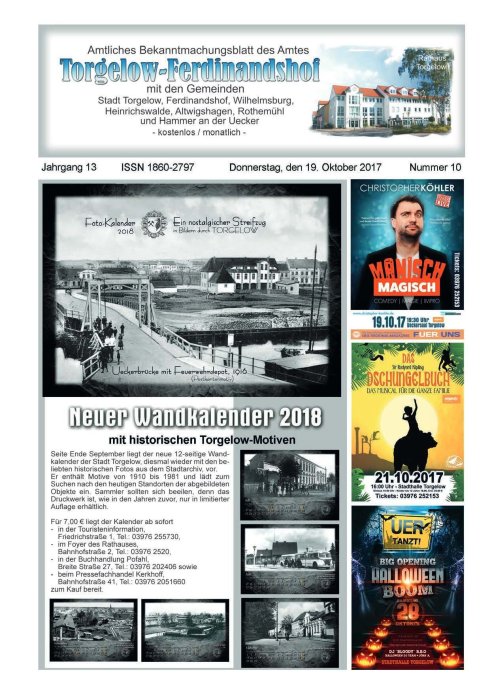 Titelseite amtliches Bekanntmachungsblatt