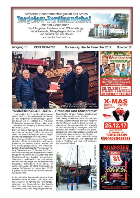 Titelseite amtliches Bekanntmachungsblatt