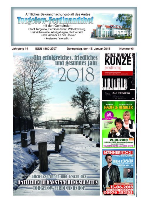 Titelseite amtliches Bekanntmachungsblatt