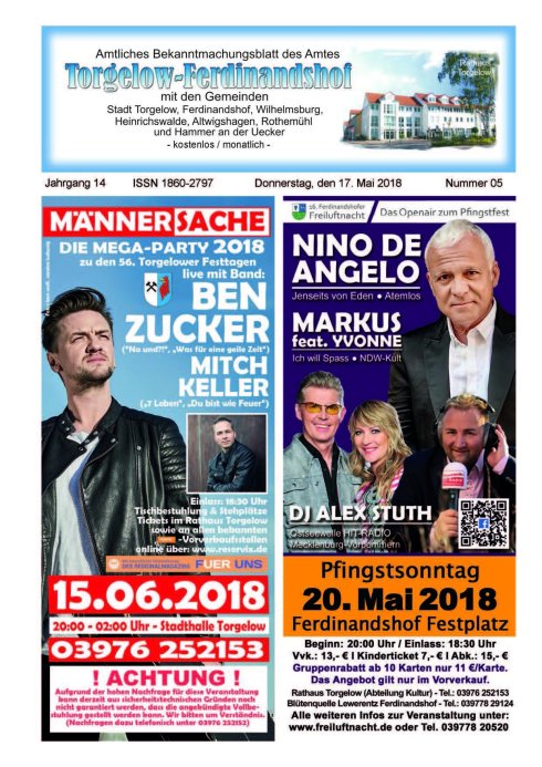 Titelseite amtliches Bekanntmachungsblatt