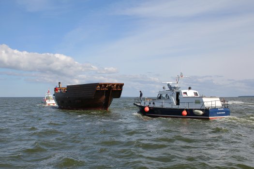 02.09.2014 Überführung in den Stadthafen Ueckermünde