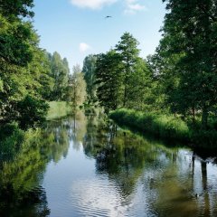 Flusslandschaft an der Uecker Flusslandschaft an der Uecker