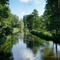 Flusslandschaft an der Uecker Flusslandschaft an der Uecker